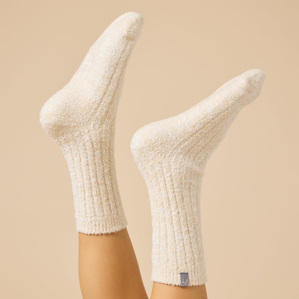 Marshmallow Crew Socks