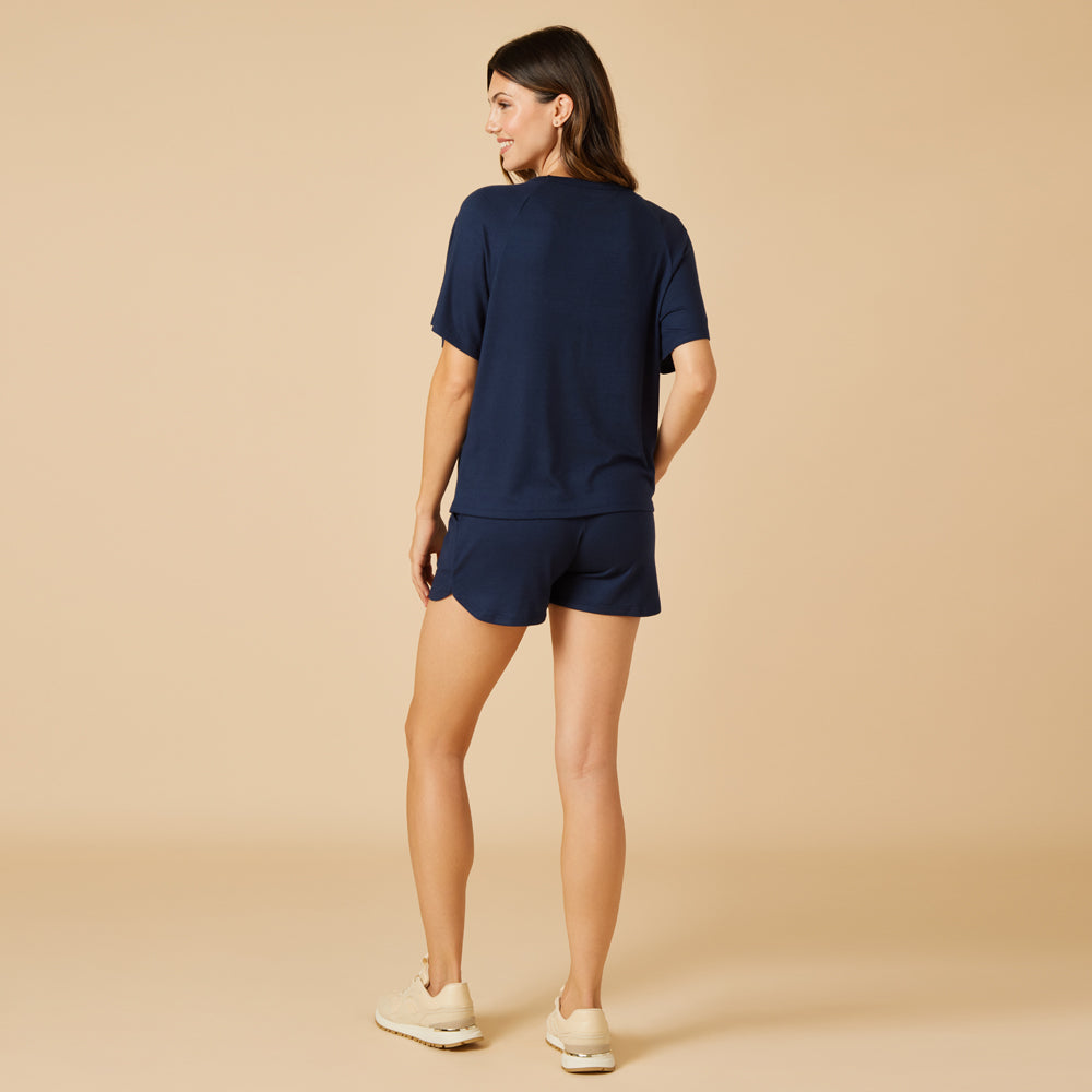 Dream Slouchy Tee Top with Shorts Lounge Set