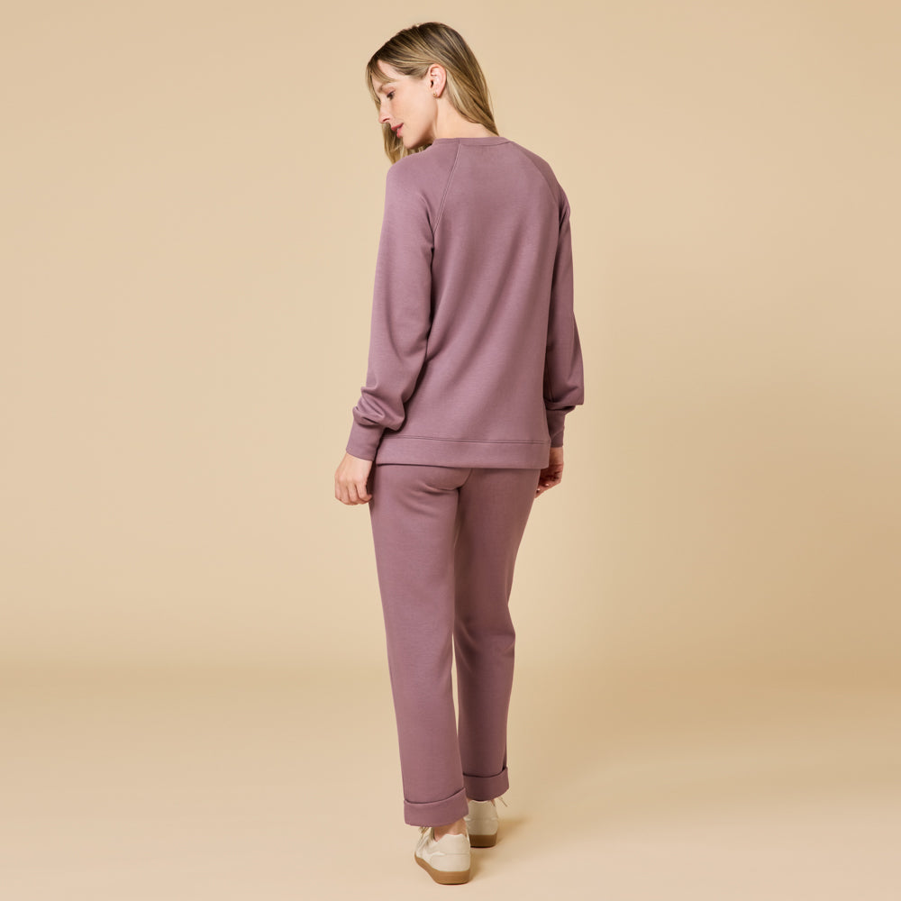 DreamTech Crew Tunic with Side Zip & Ankle Cuff Pant