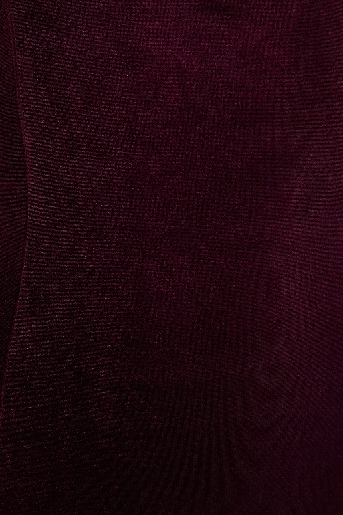 Emberlyn | Burgundy Velvet Scoop-Neck Fishtail Midi Dress