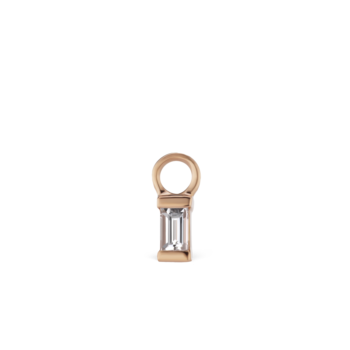 Diamond Baguette Charm