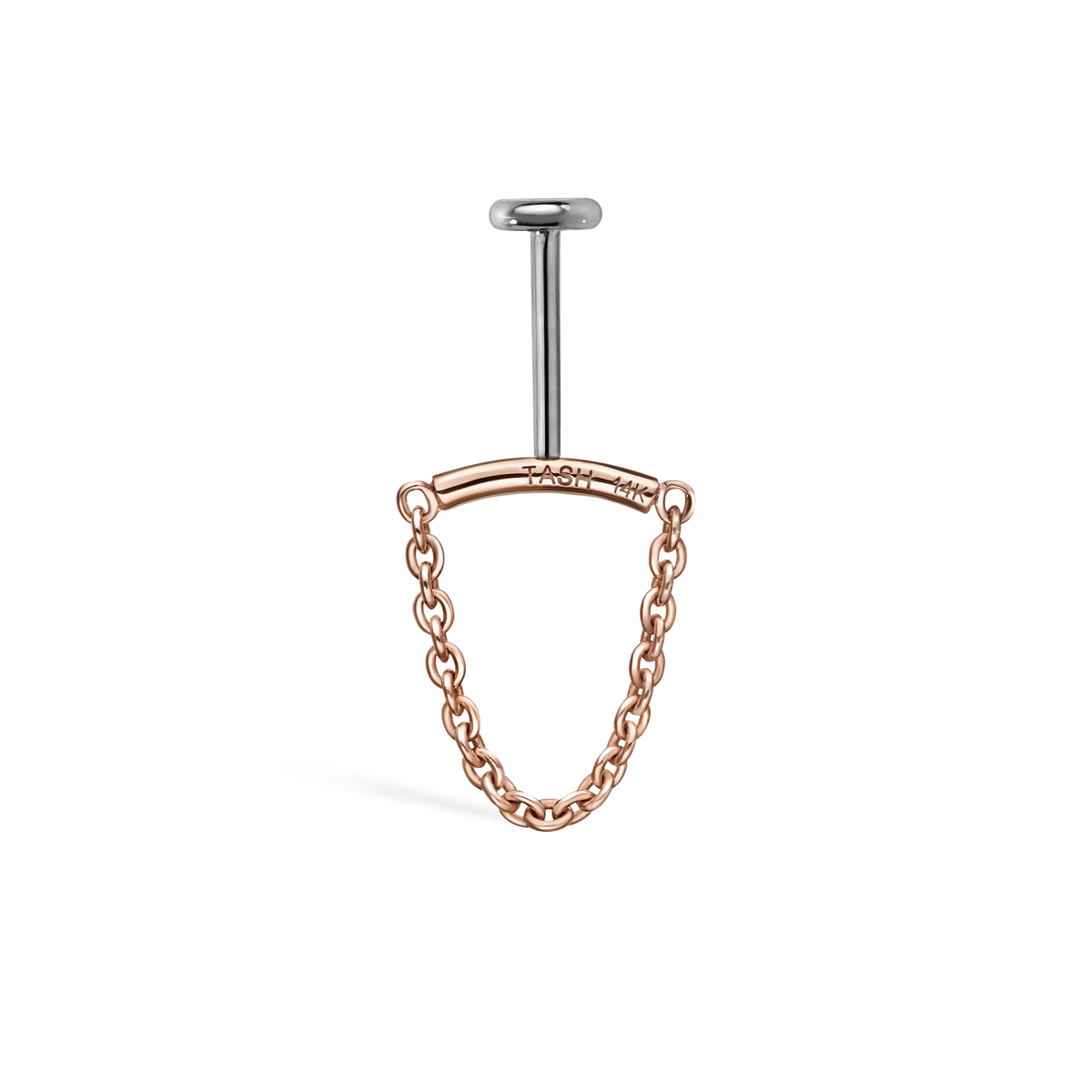 Single Chain Threaded Stud Drape With Titanium Backing