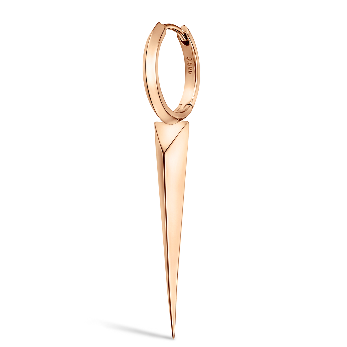Faceted Grand Spike Hoop Earring