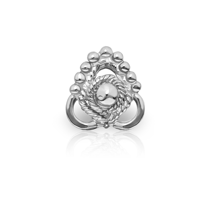 Ajna Threaded Stud Earring With Titanium Backing