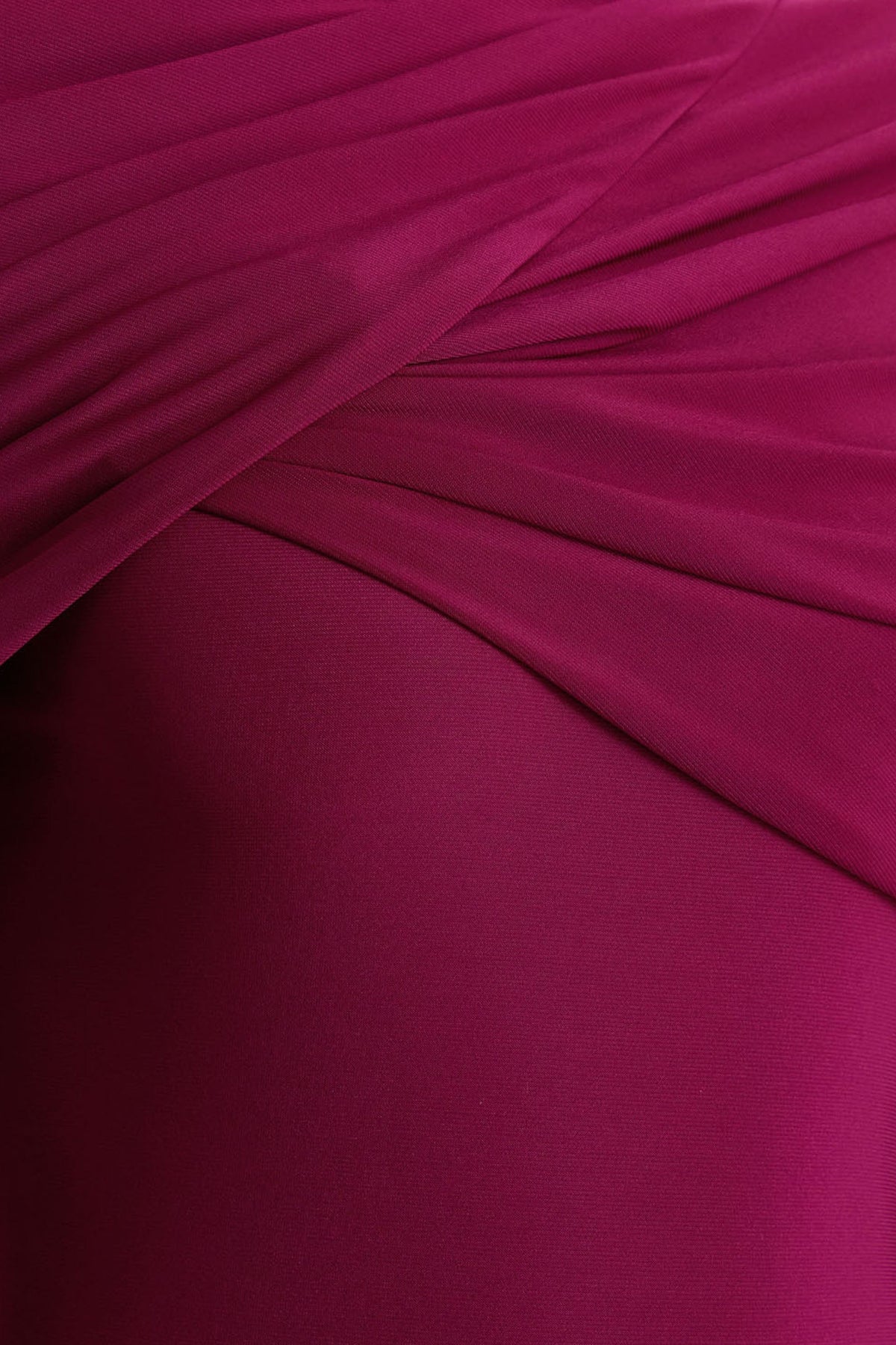 Aneira | Burgundy High-Neck Maxi Dress With Cape Sleeves