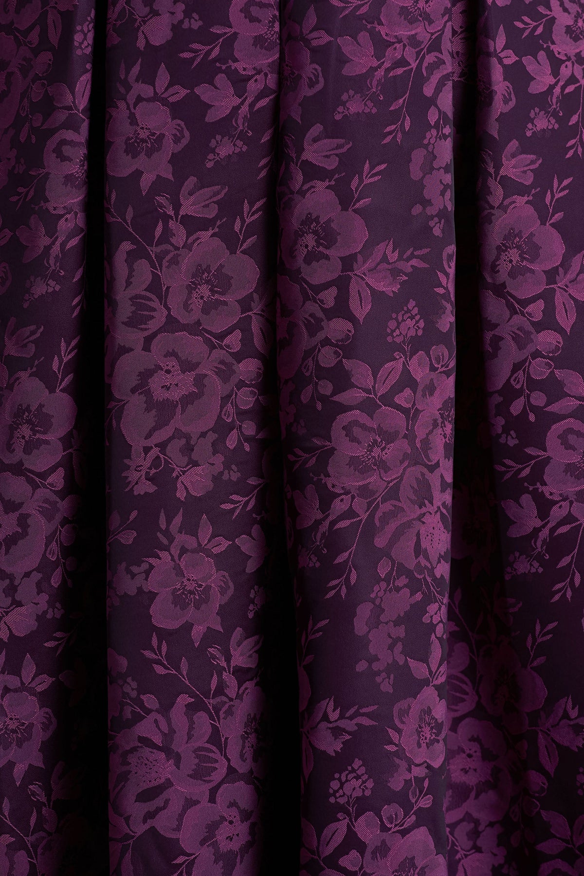 Isabeau | Purple Satin Plunge-Neck Midi Dress
