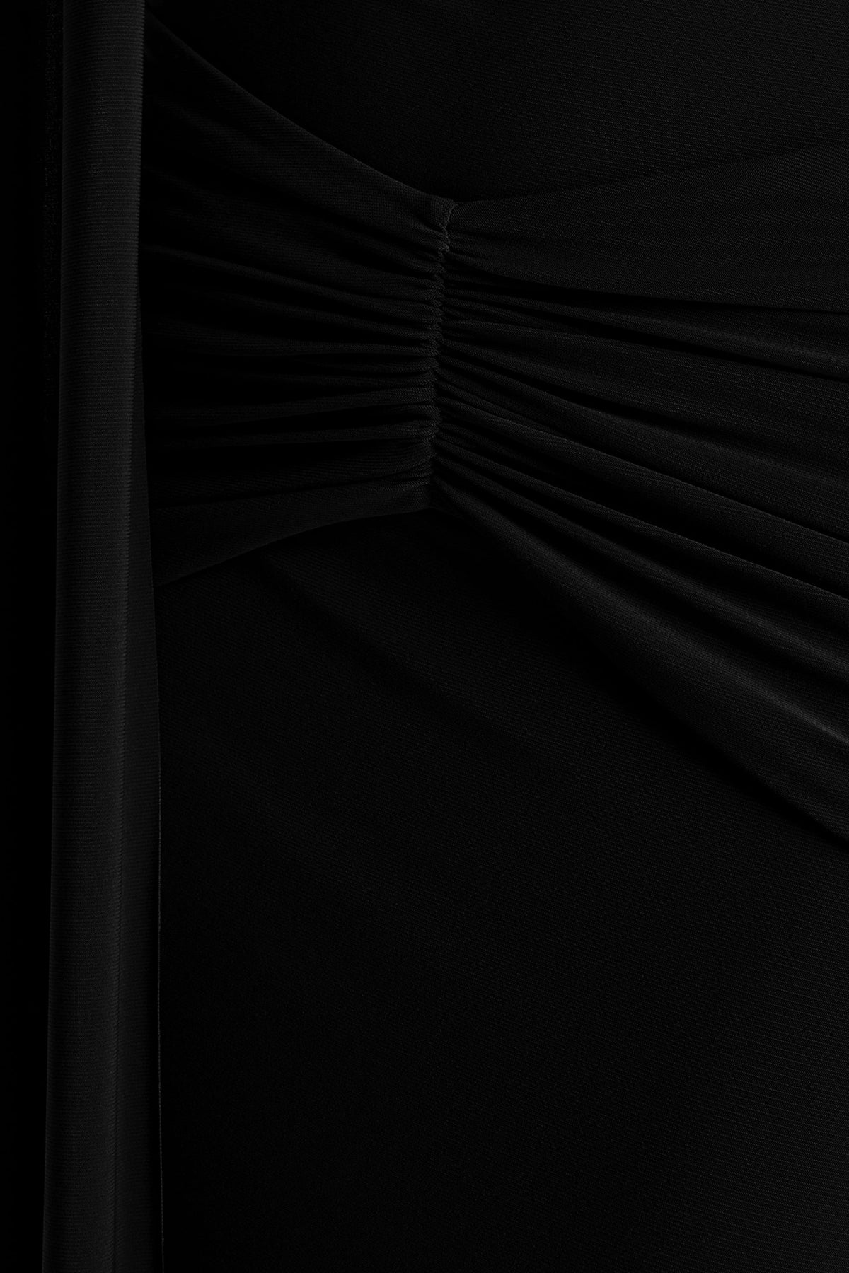 Hyla | Black High-Neck Maxi Dress With Sash-Detail