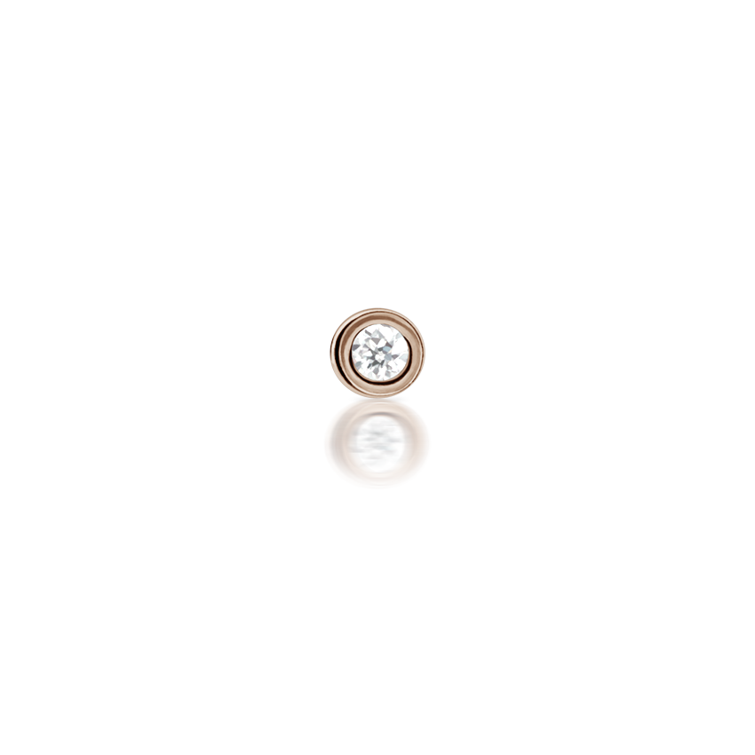 Diamond Plain Bezel Nostril Screw