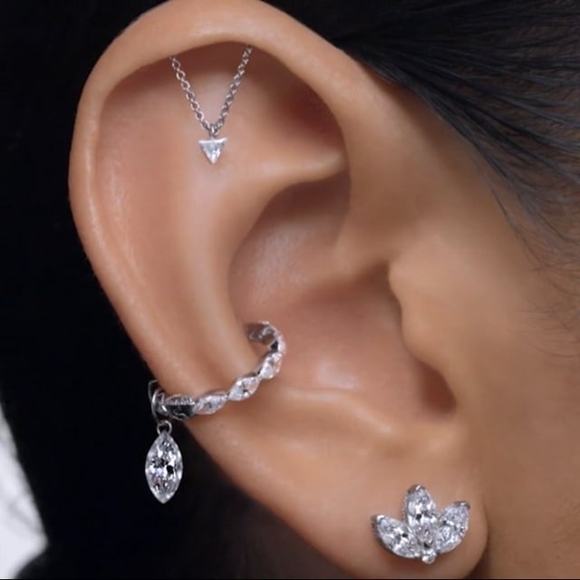 Marquise Diamond Charm