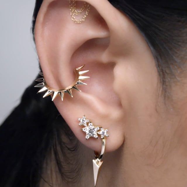 Double Chain Threaded Stud Drape With Titanium Backing