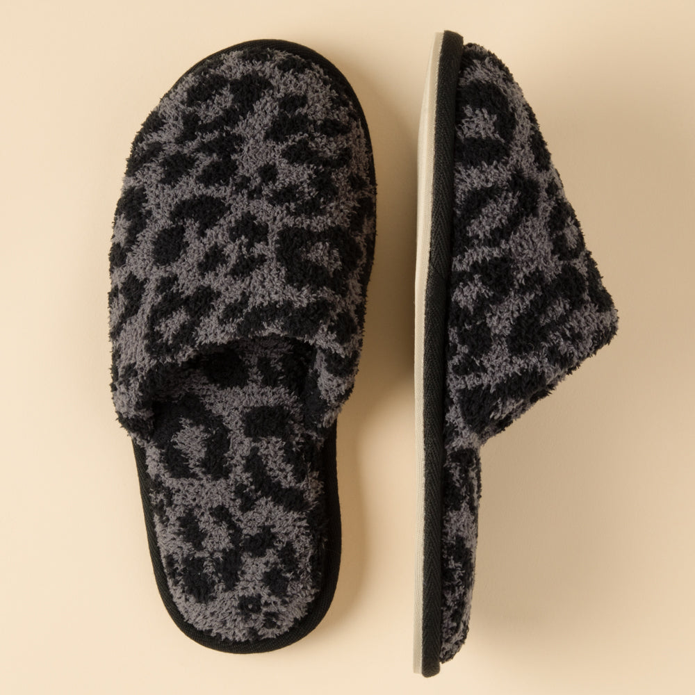 Marshmallow Leopard Slippers
