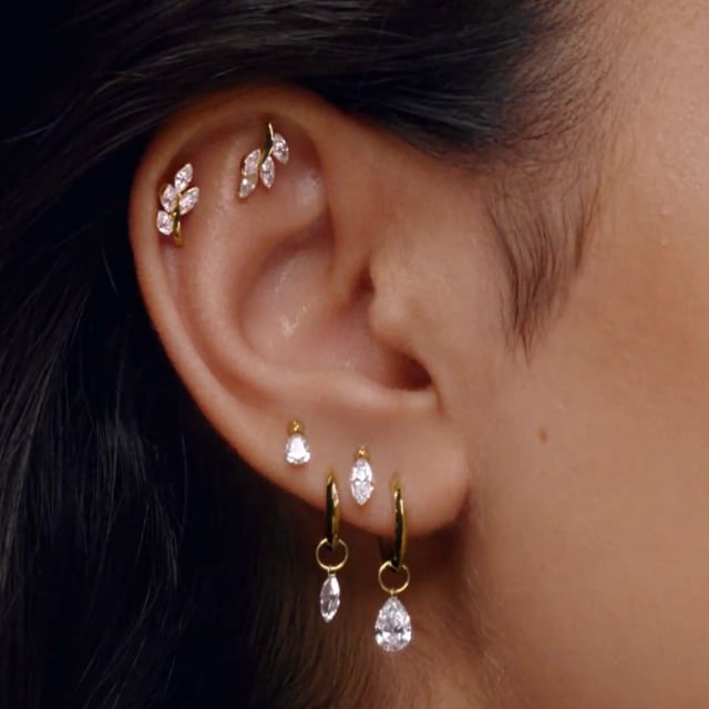 Vertex Hoop Earring