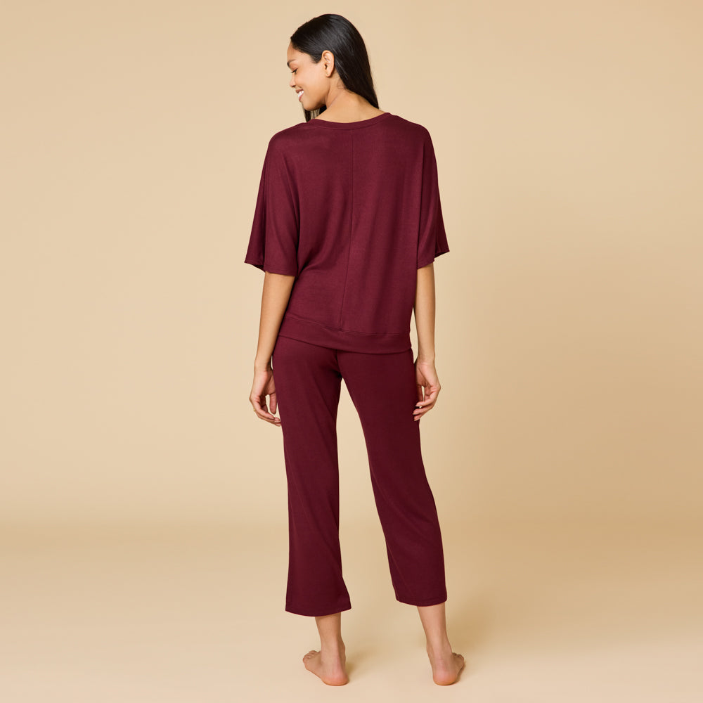 Dream Relaxed V-neck with Capri Lounge Set