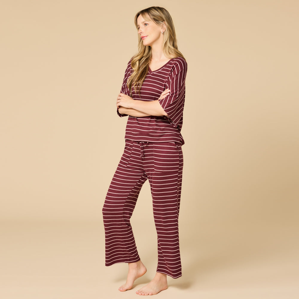 Dream Relaxed V-neck with Capri Lounge Set