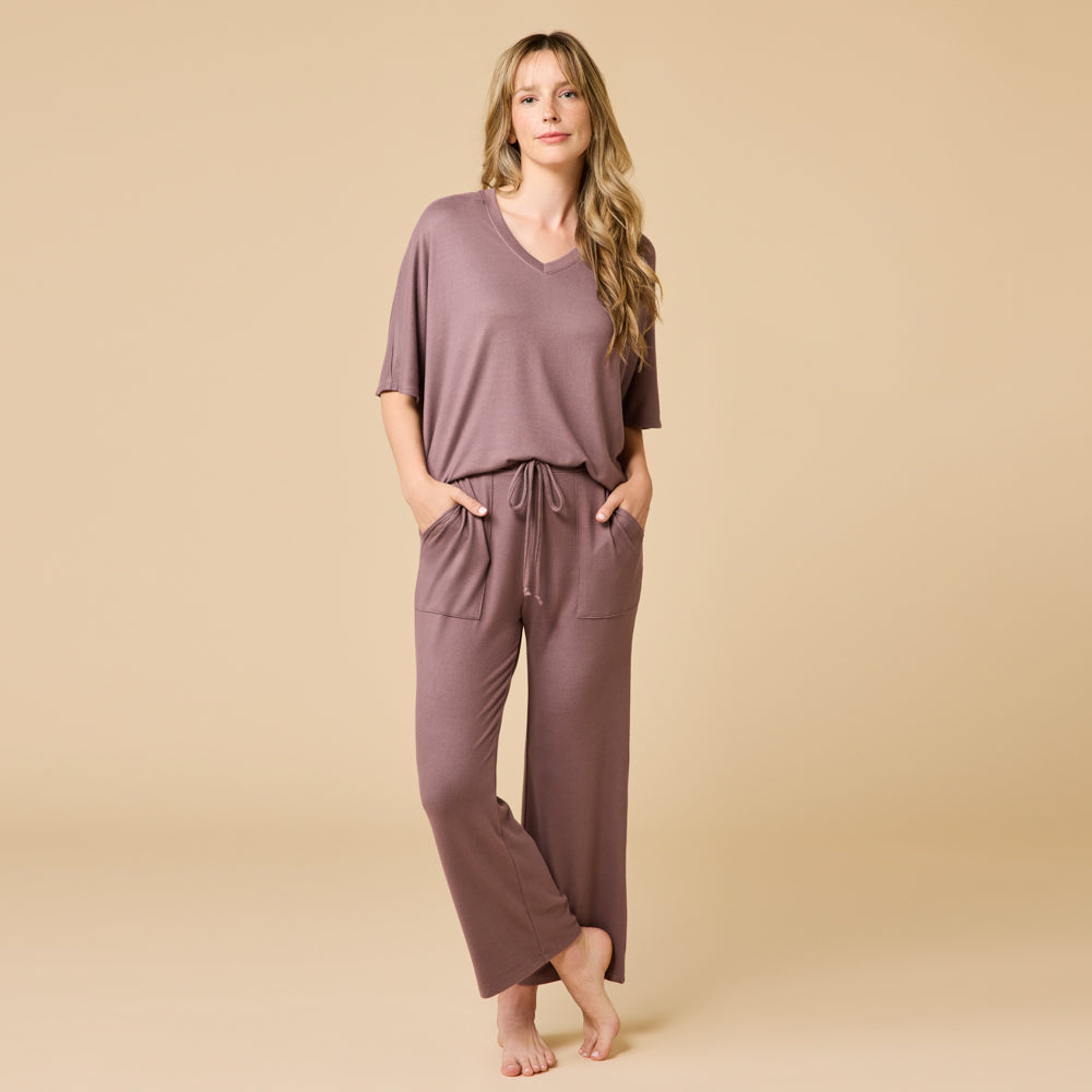 Dream Relaxed V-neck with Capri Lounge Set