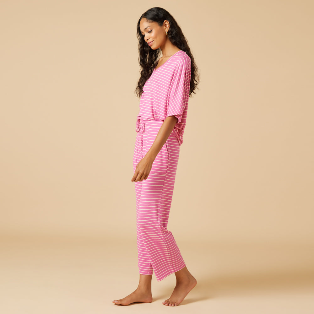 Dream Relaxed V-neck with Capri Lounge Set