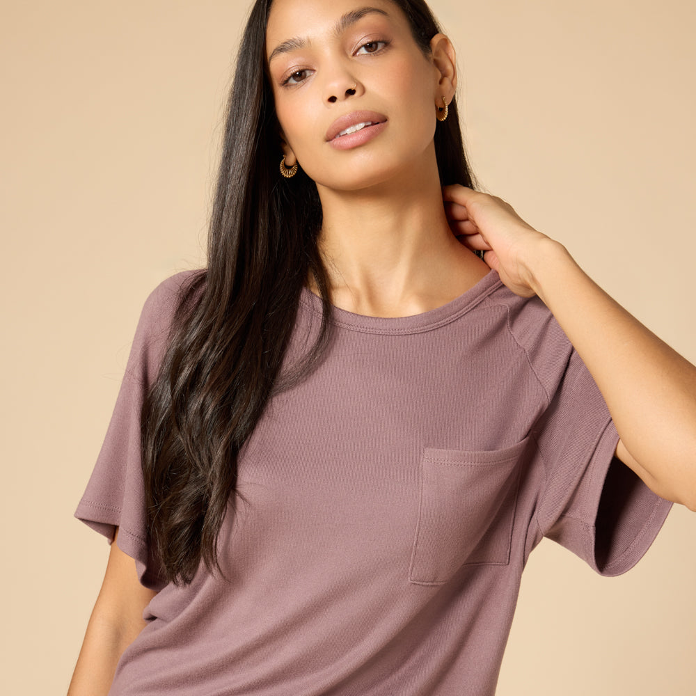 Dream Slouchy Tee Top with Shorts Lounge Set