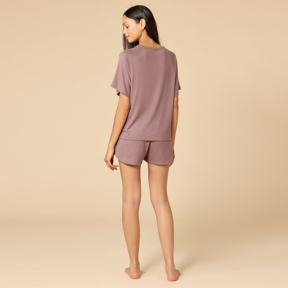 Dream Slouchy Tee Top with Shorts Lounge Set