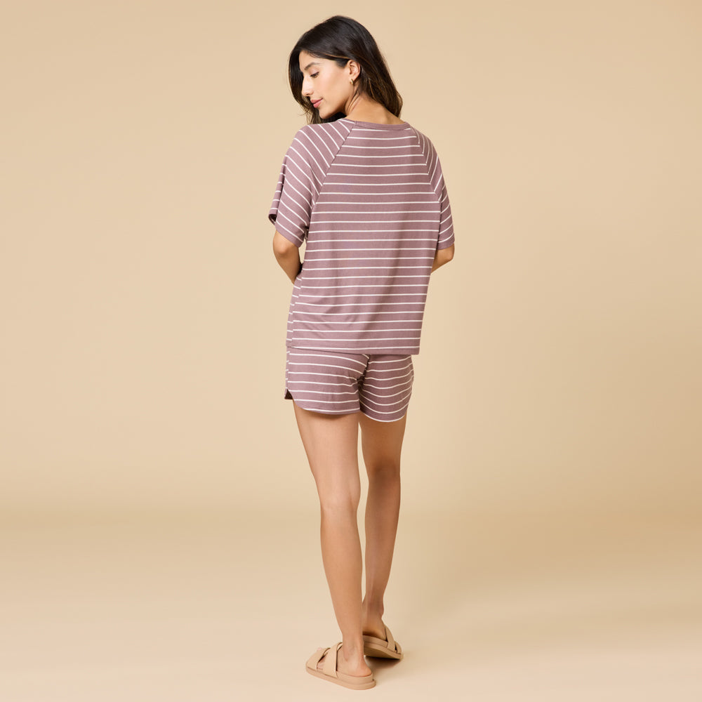 Dream Slouchy Tee Top with Shorts Lounge Set