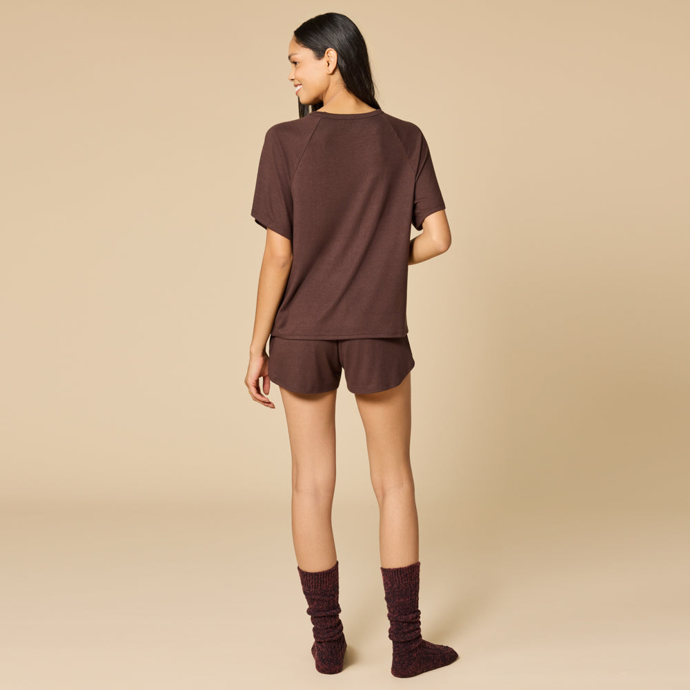 Dream Slouchy Tee Top with Shorts Lounge Set