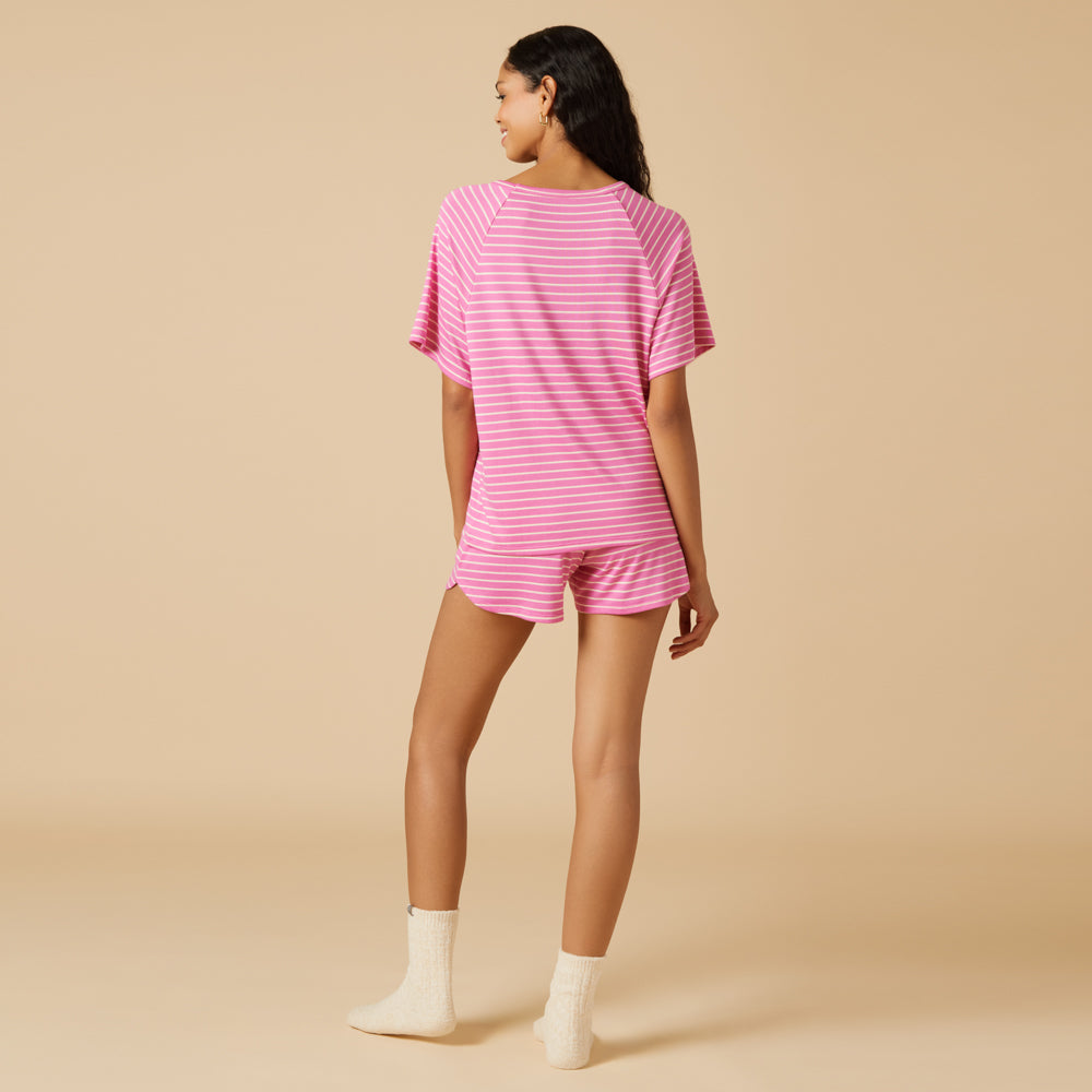 Dream Slouchy Tee Top with Shorts Lounge Set