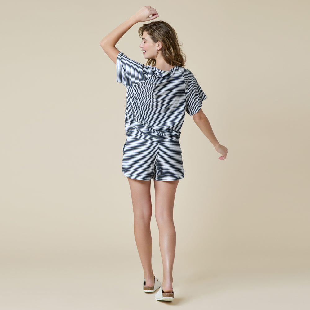 Dream Slouchy Tee Top with Shorts Lounge Set