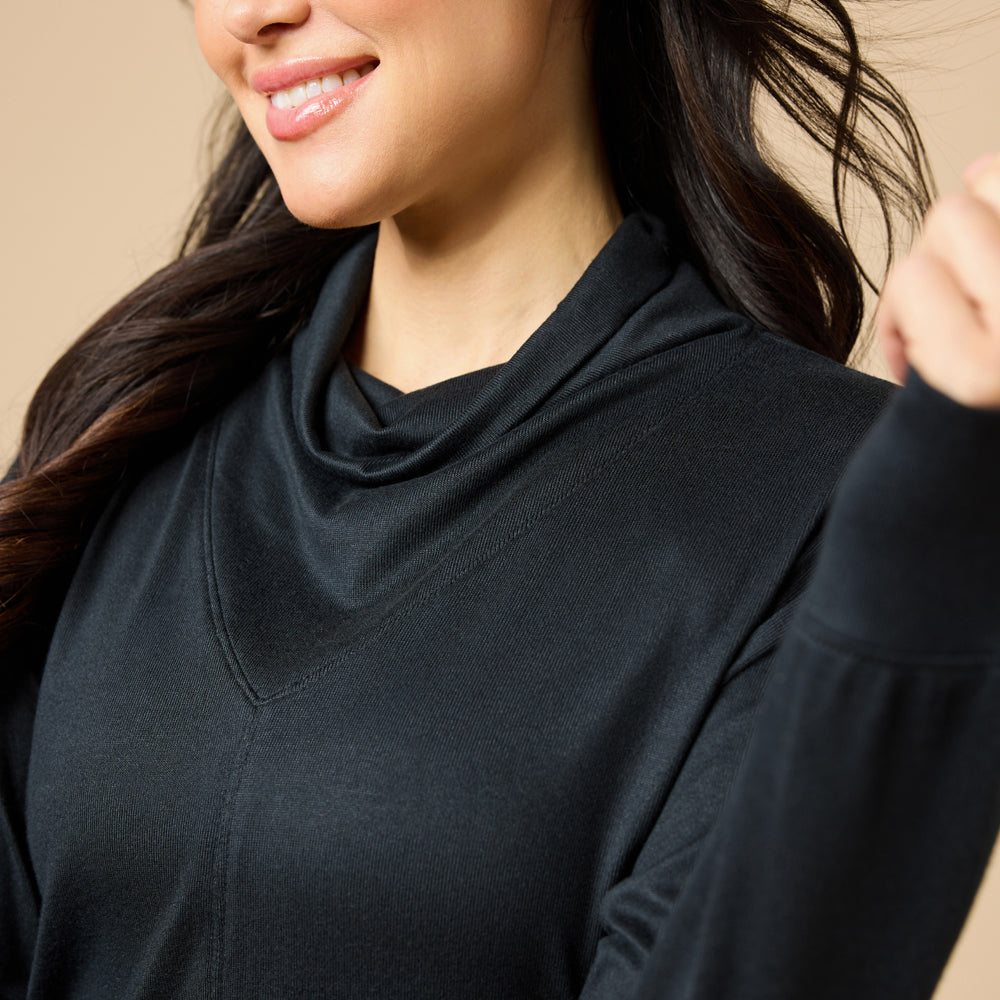 Dream Jersey Cowl Neck Lounge Set