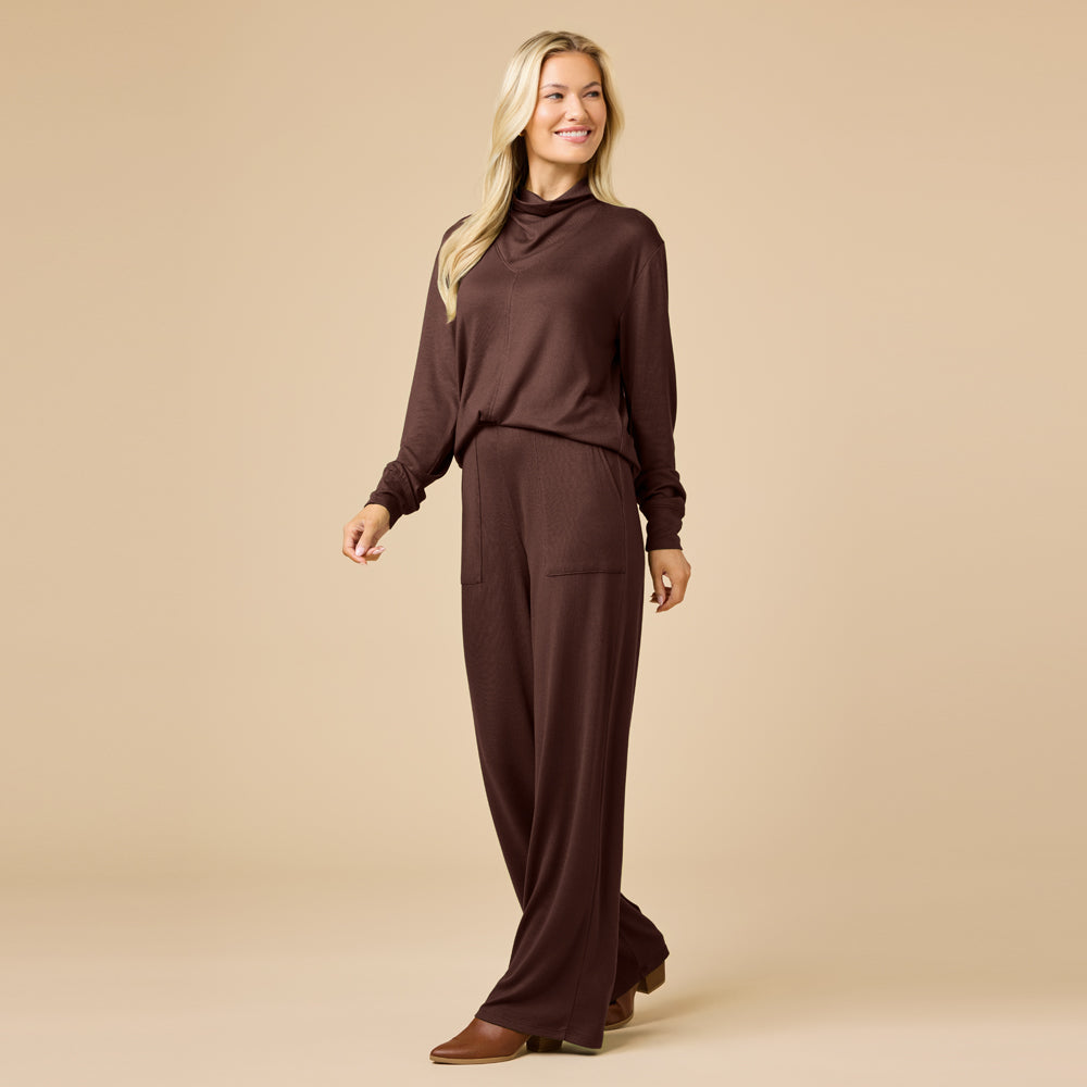 Dream Jersey Cowl Neck Lounge Set