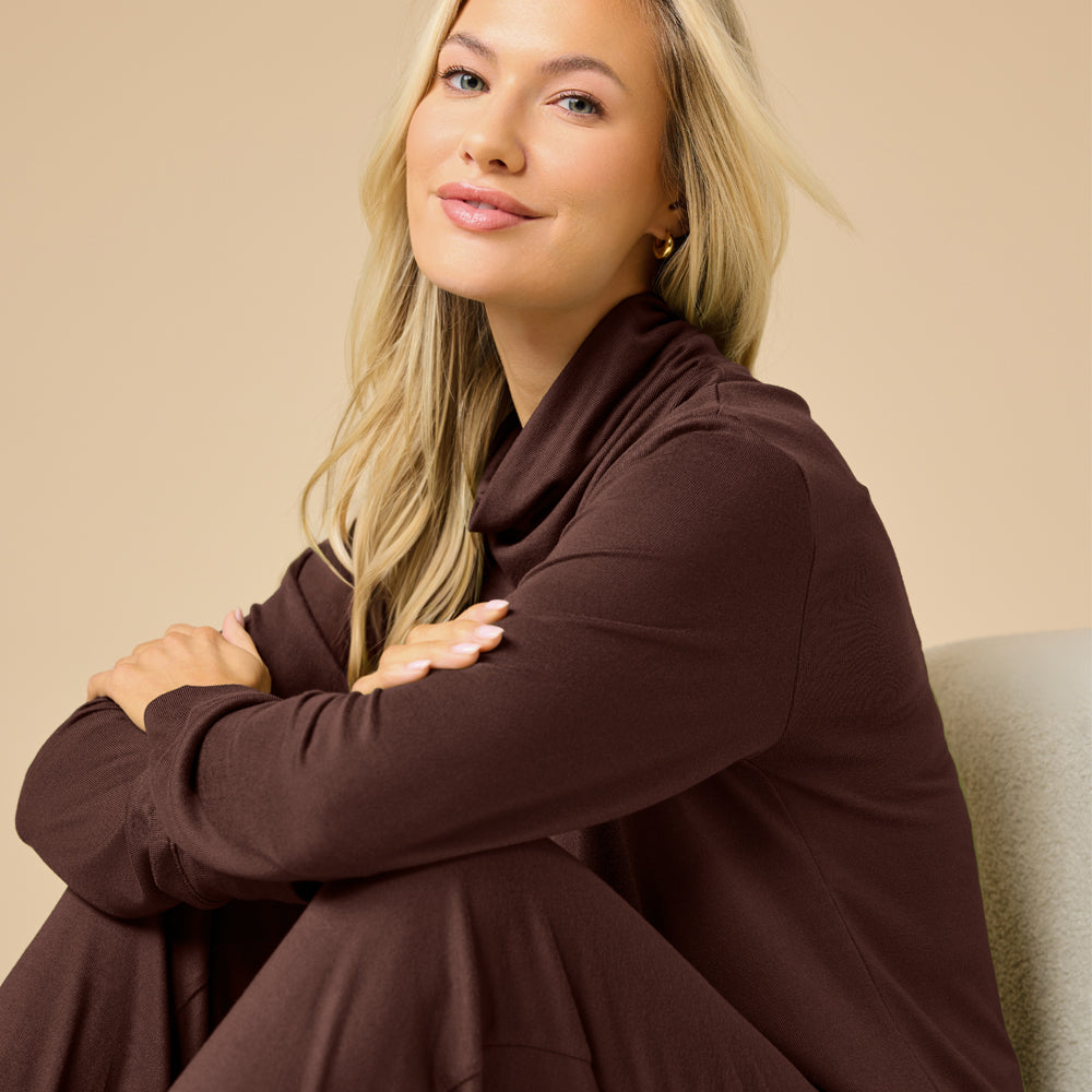Dream Jersey Cowl Neck Lounge Set