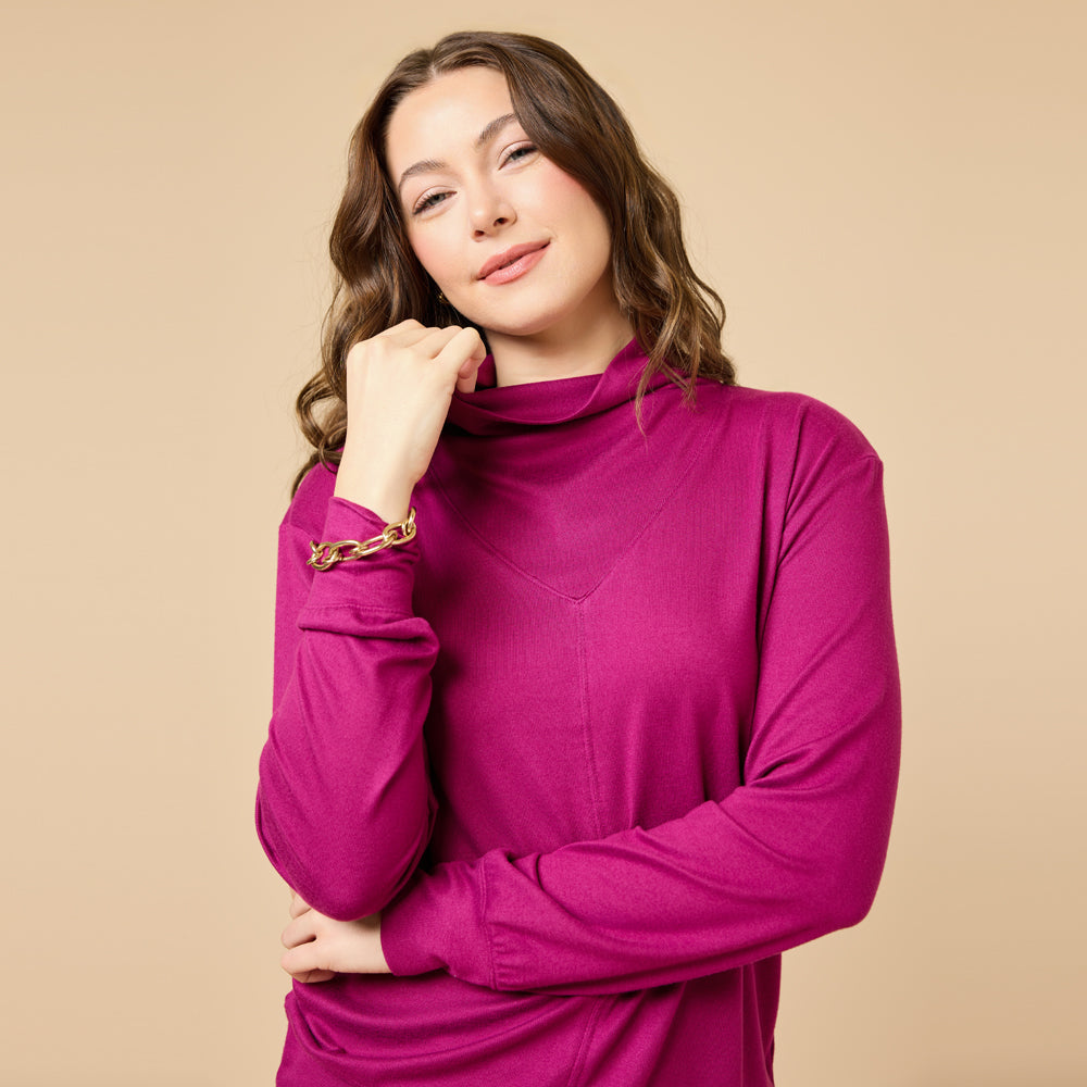Dream Jersey Cowl Neck Lounge Set