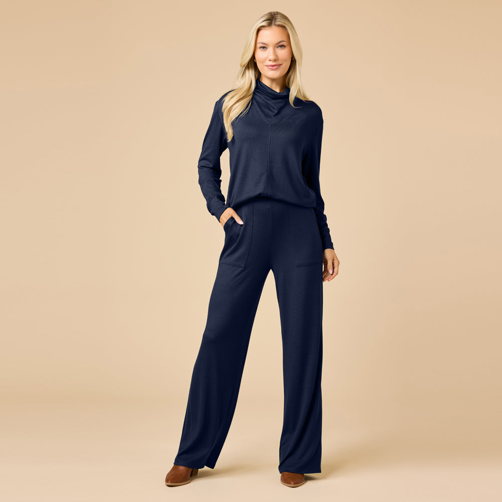 Dream Jersey Cowl Neck Lounge Set