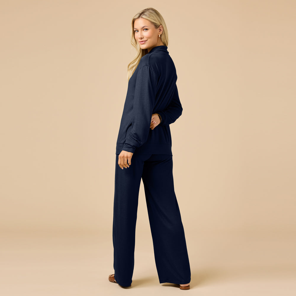 Dream Jersey Cowl Neck Lounge Set