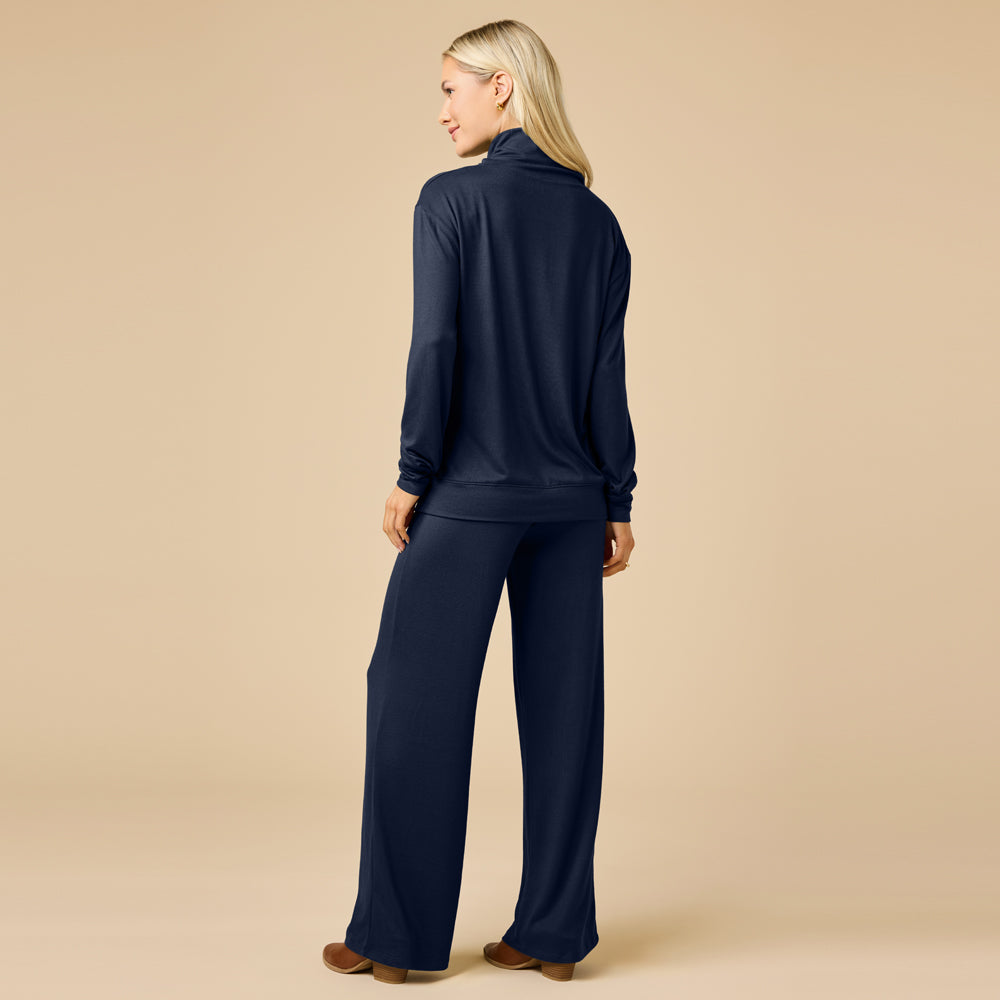Dream Jersey Cowl Neck Lounge Set