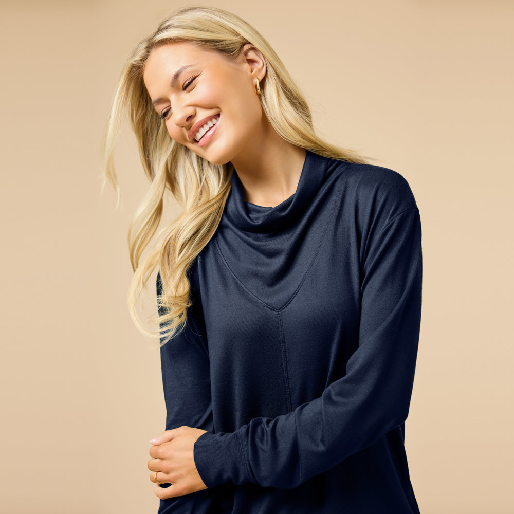 Dream Jersey Cowl Neck Lounge Set