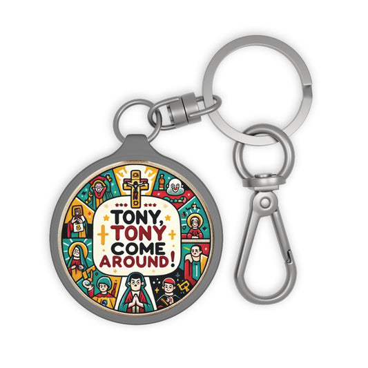 Saint Anthony-Inspired 'Finders Keepers' Keyring