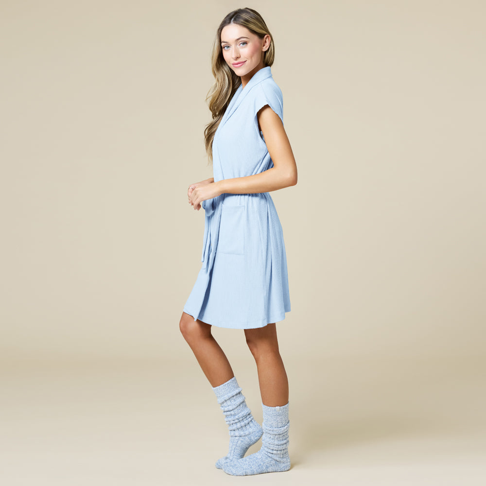 Rib Dream 35" Cap Sleeve Robe