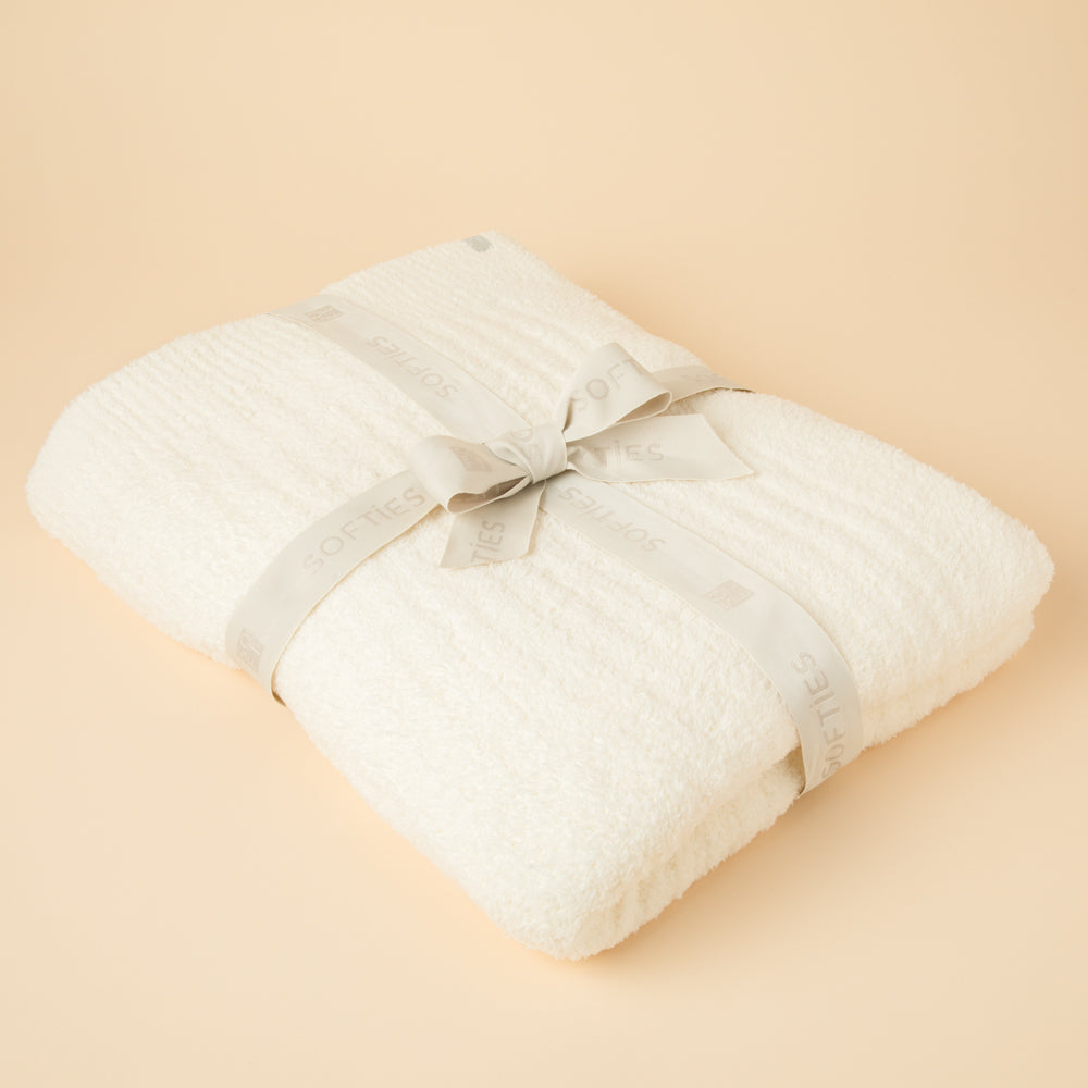 50" x 70" Solid Rib Marshmallow Blanket