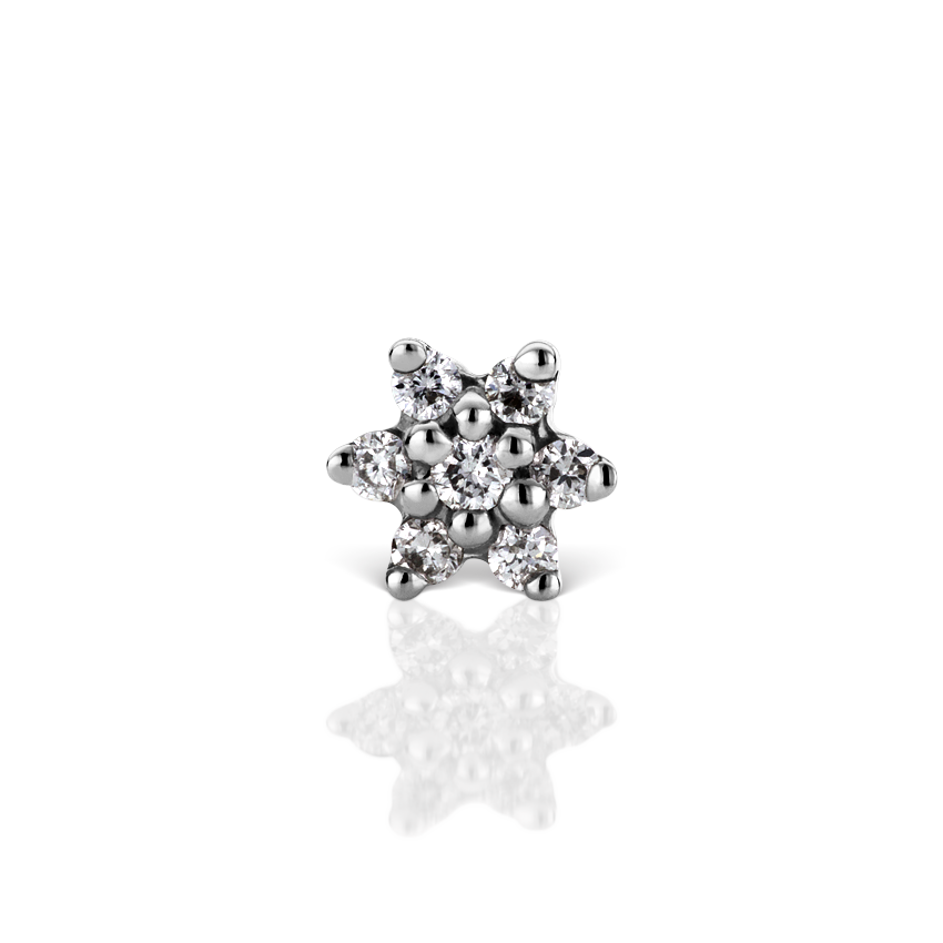 Diamond Flower Nostril Screw