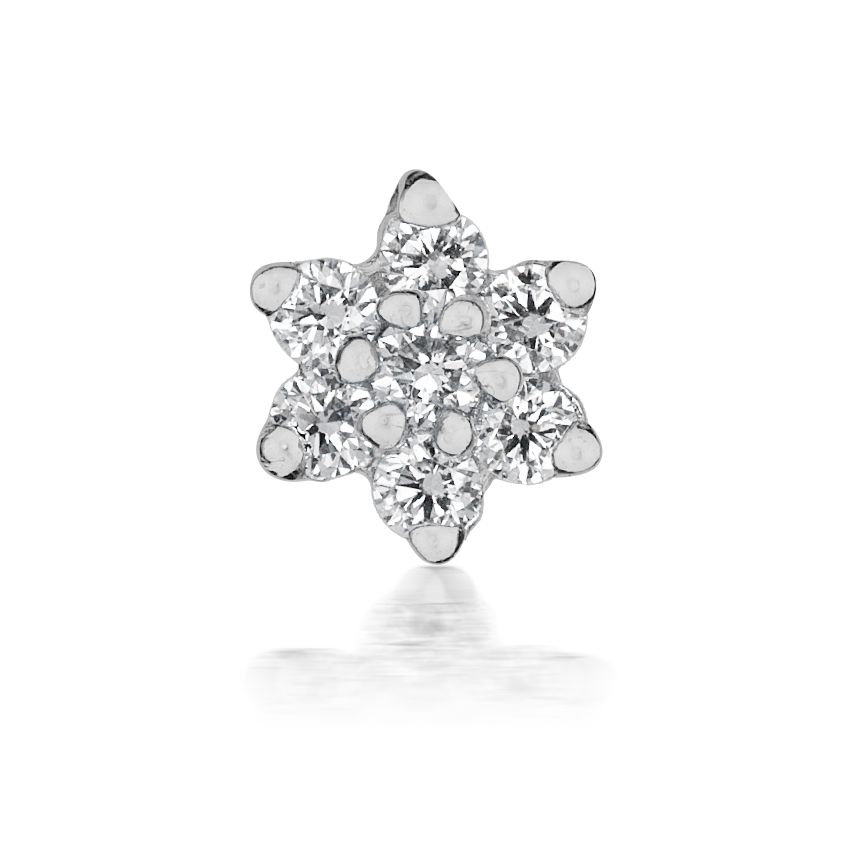 Diamond Flower Nostril Screw