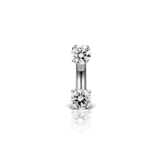 Prong Set Diamond Rook Barbell