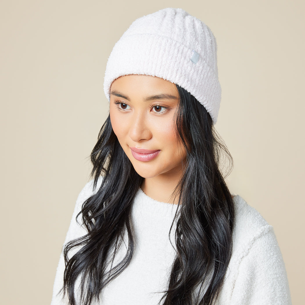 Chunky Rib Marshmallow Beanie