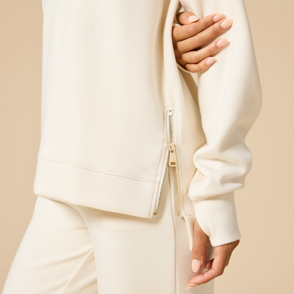 DreamTech Crew Tunic with Side Zip & Ankle Cuff Pant