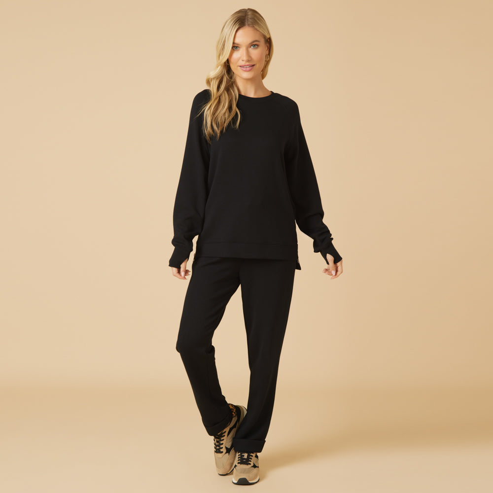 DreamTech Crew Tunic with Side Zip & Ankle Cuff Pant