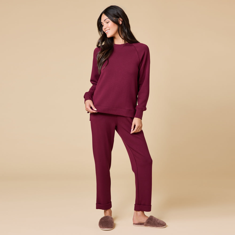 DreamTech Crew Tunic with Side Zip & Ankle Cuff Pant