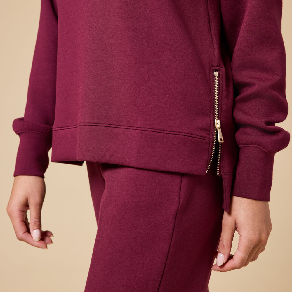 DreamTech Crew Tunic with Side Zip & Ankle Cuff Pant
