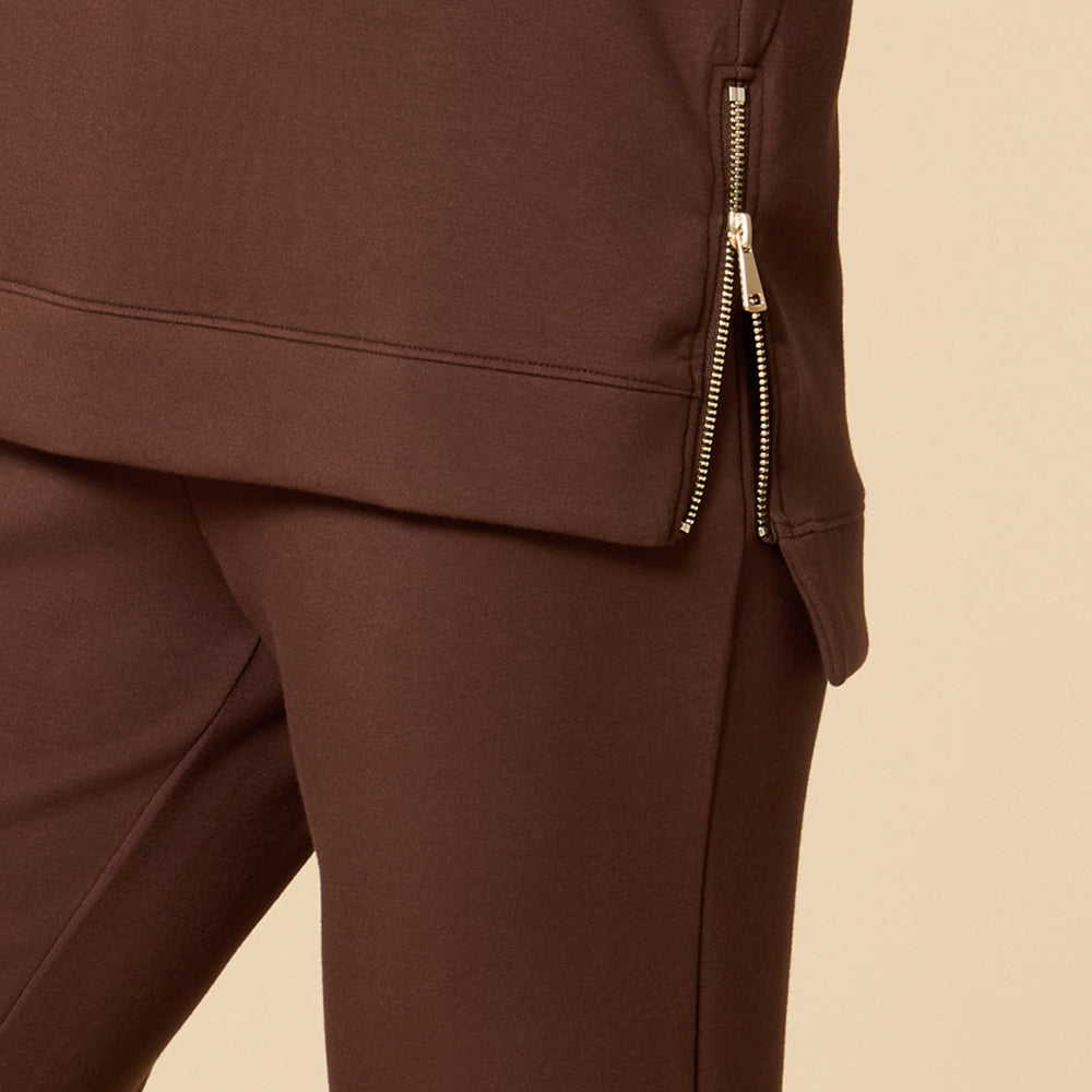 DreamTech Crew Tunic with Side Zip & Ankle Cuff Pant