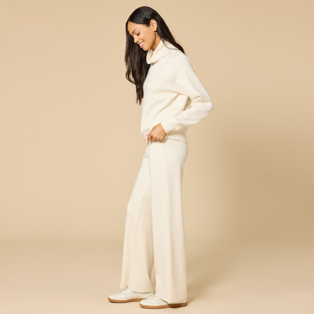 DreamTech Cowl Neck with Pleated Pant