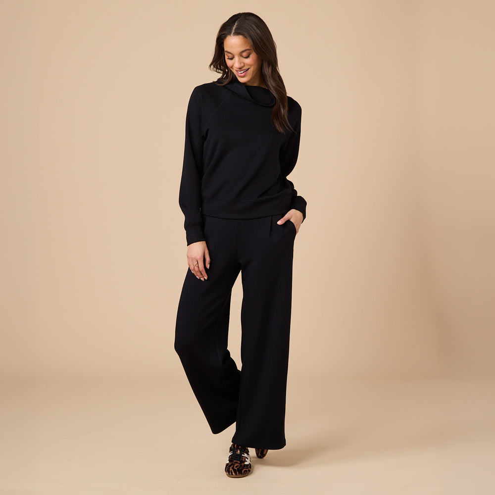 DreamTech Cowl Neck with Pleated Pant