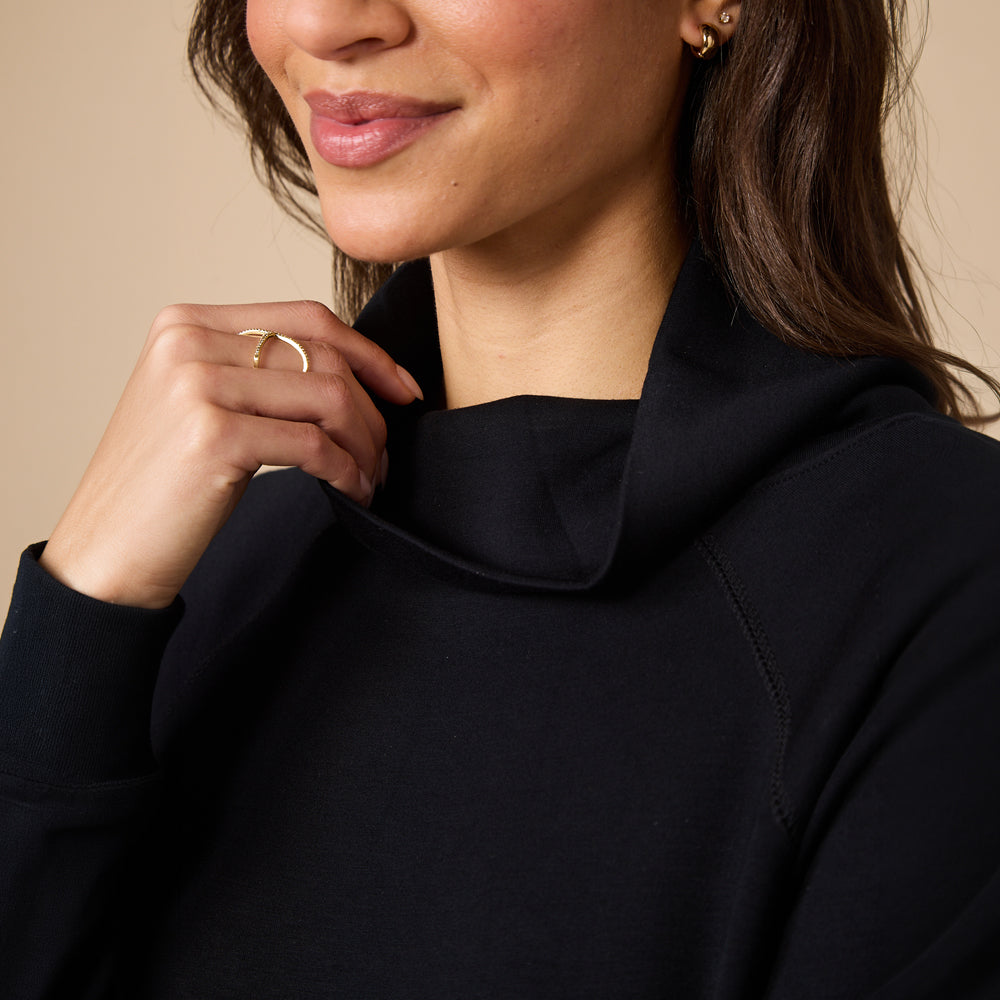 DreamTech Cowl Neck with Pleated Pant