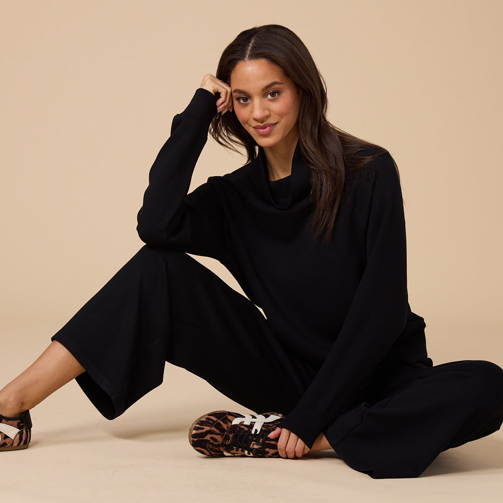 DreamTech Cowl Neck with Pleated Pant